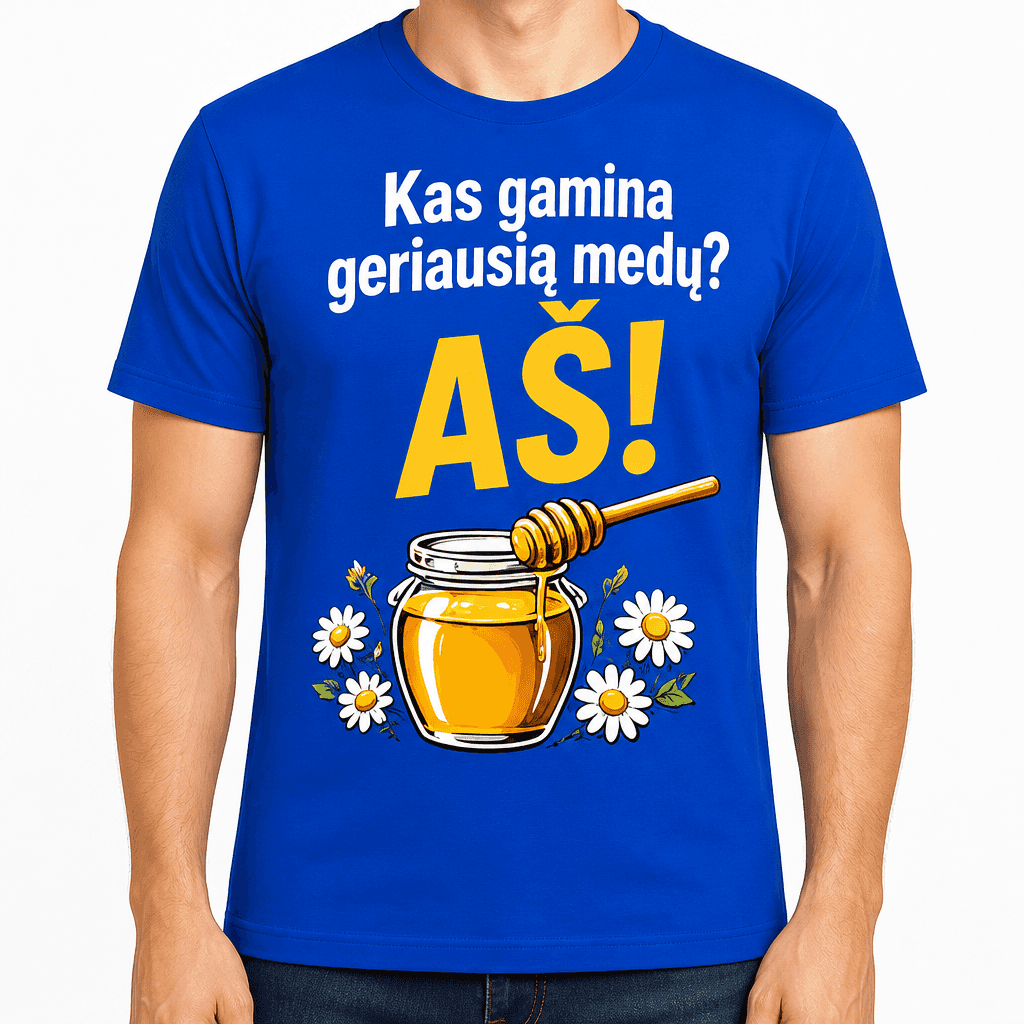 Marškinėlis bitininkui – Kas gamina geriausią medų? AŠ!