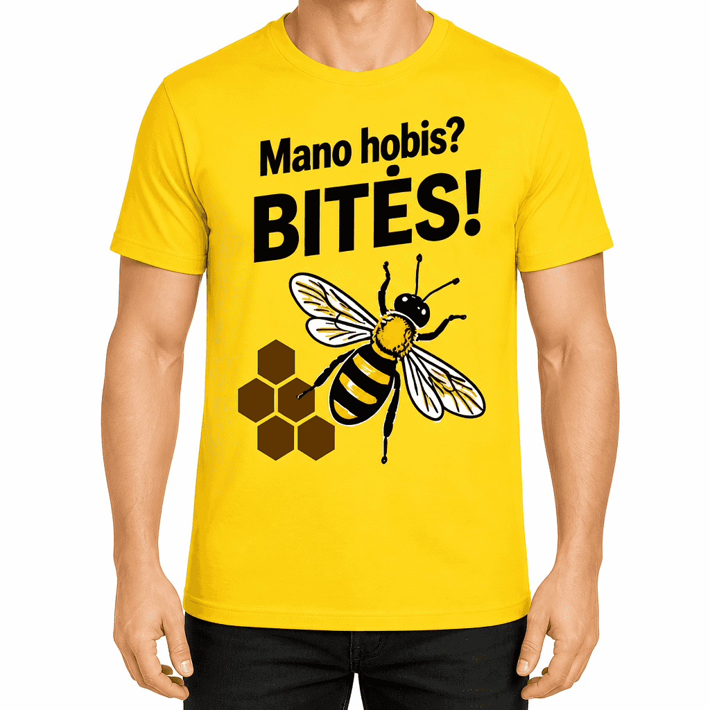Marškinėlis bitininkui – Mano hobis? BITĖS!