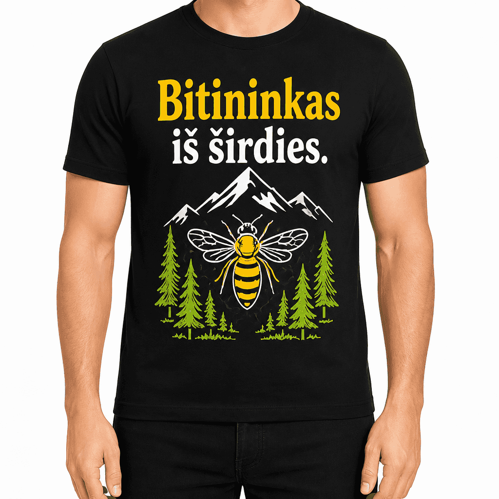 Marškinėlis bitininkui – Bitininkas iš širdies.