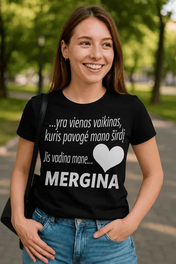 Juokingi marškinėliai Pavogta širdis – ...yra vienas