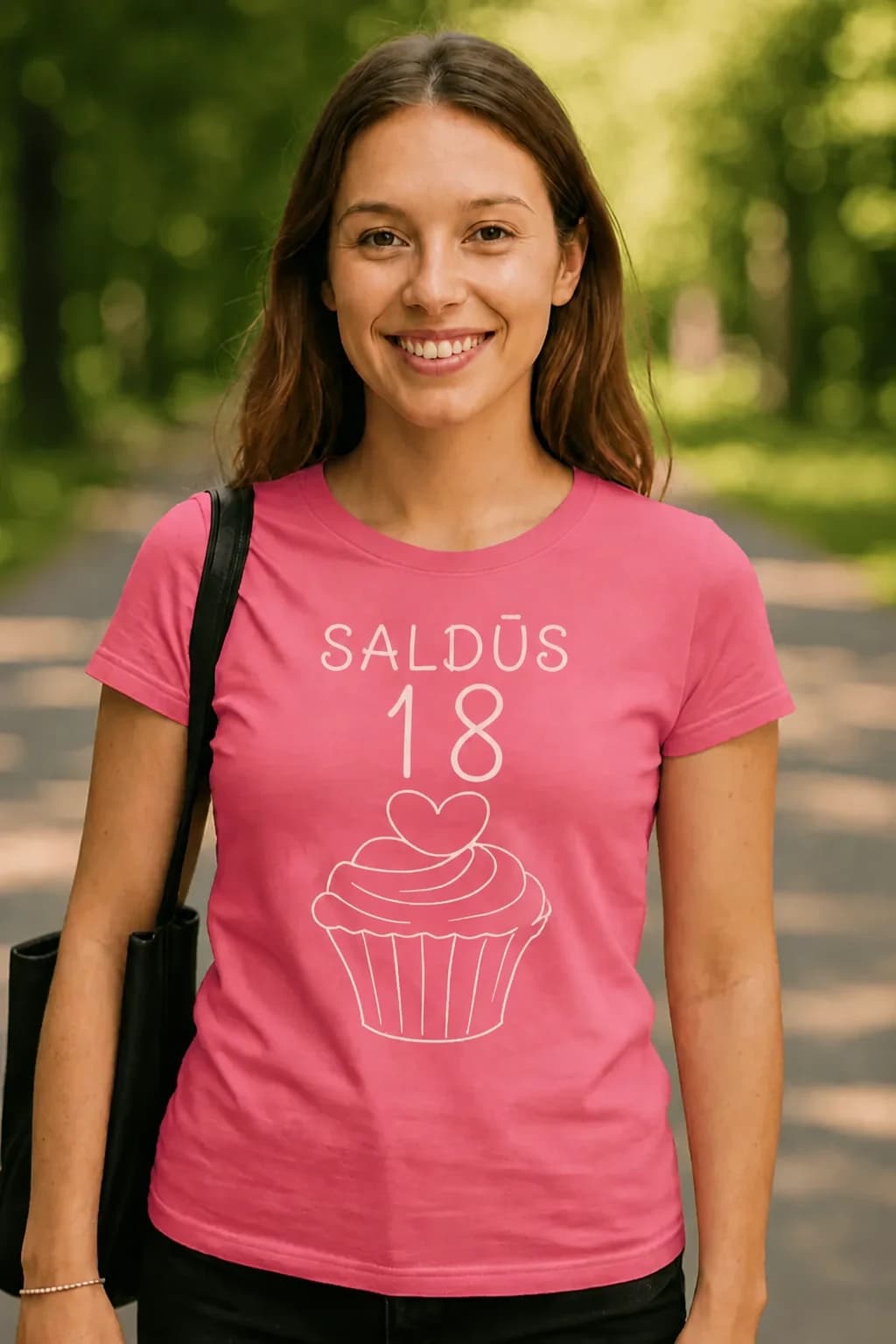 Marškinėliai 18-mečiui „Saldūs 18“