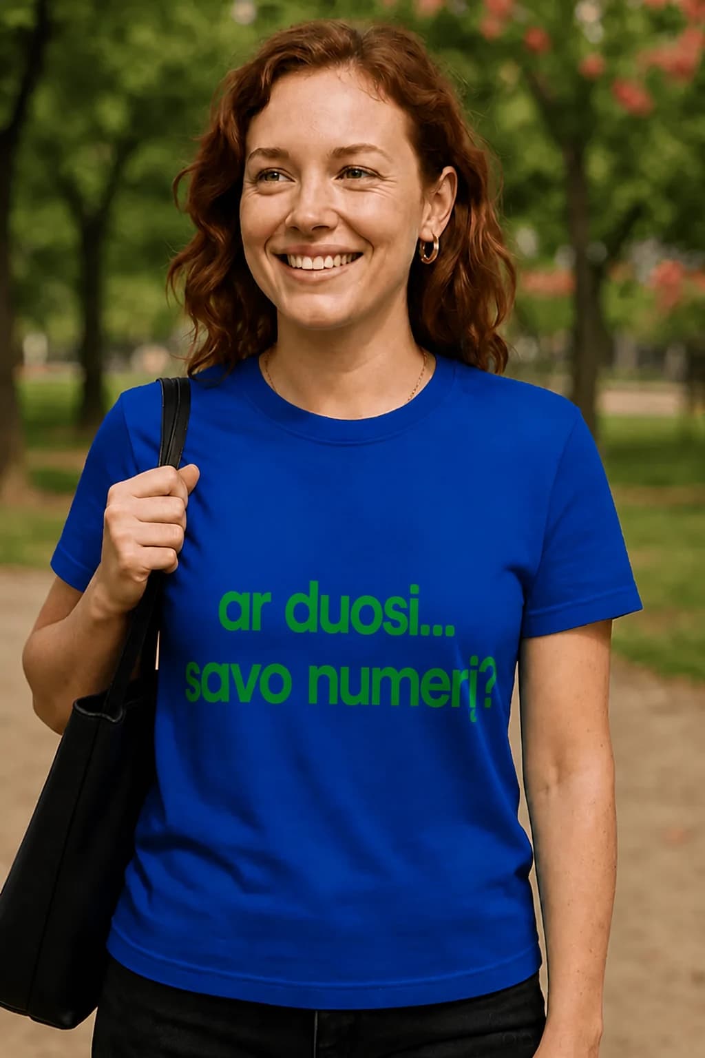 Juokingi marškinėliai „Ar duosi... savo numerį?“