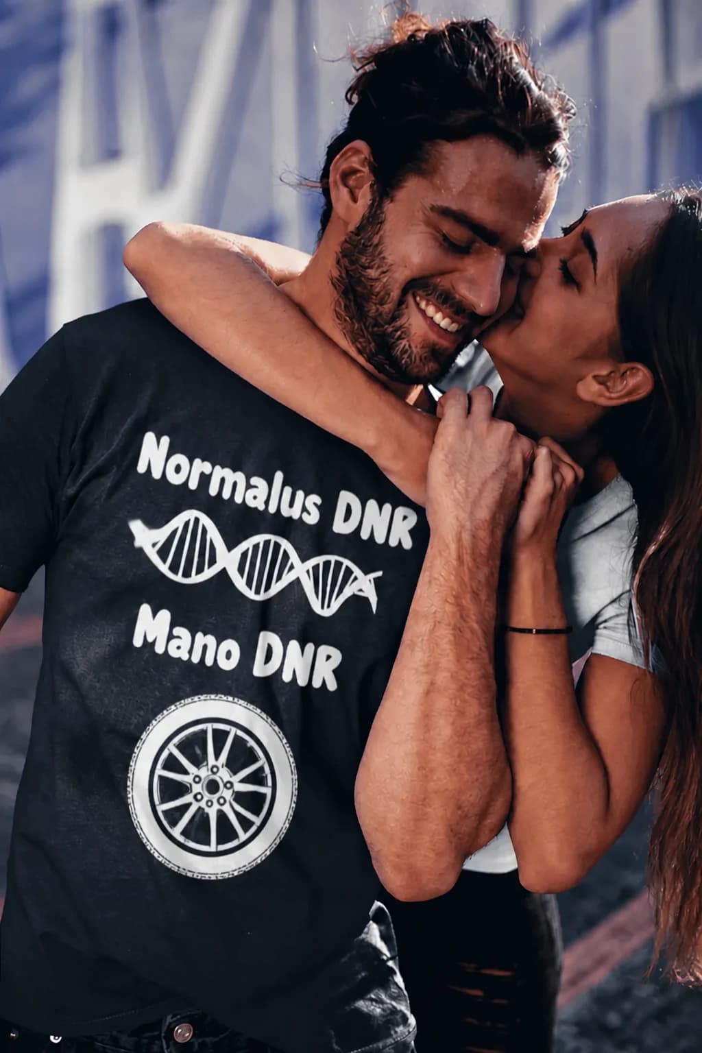Juokingi marškinėliai „Normalus DNR – mano DNR“