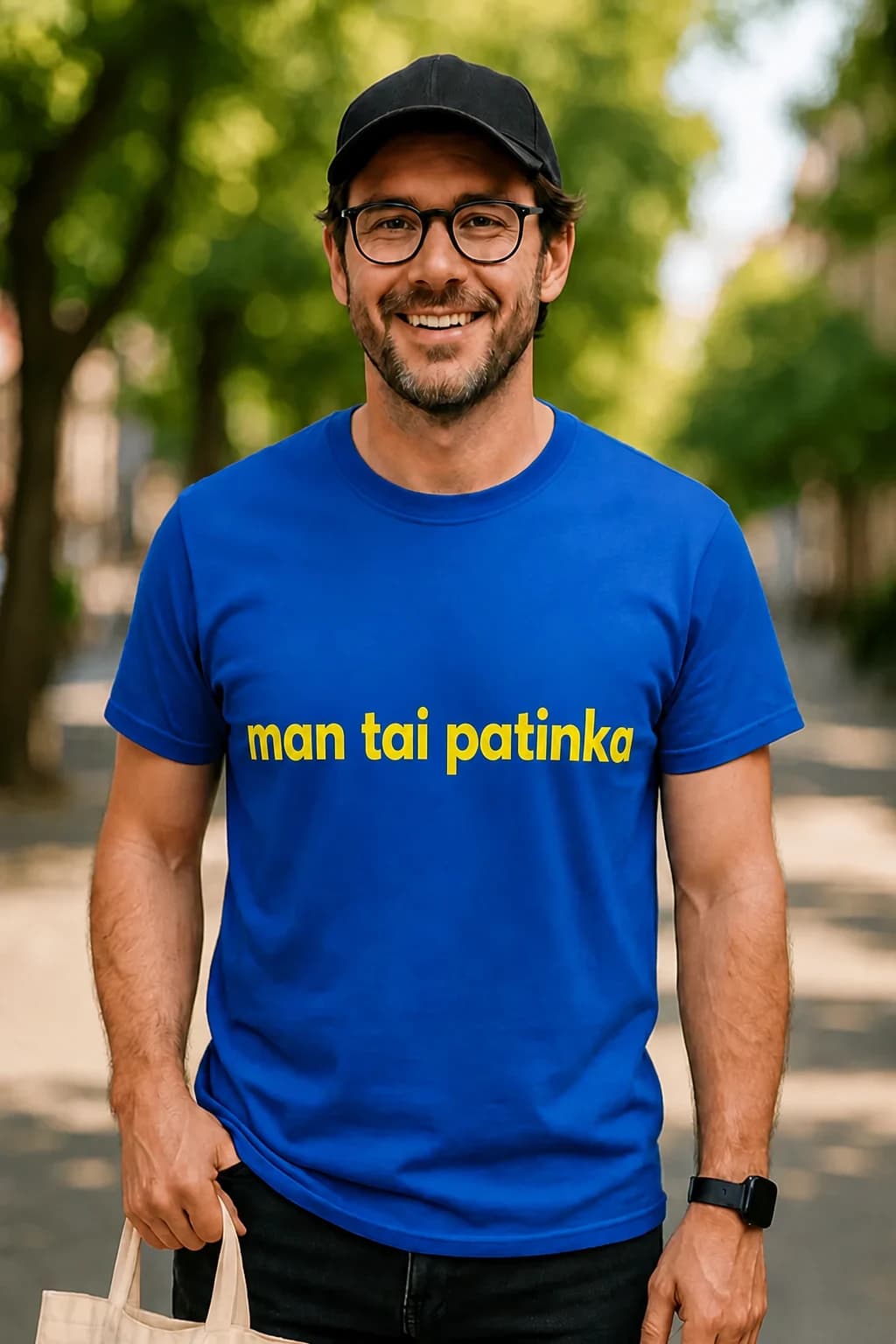 Juokingi marškinėliai „Man tai patinka“