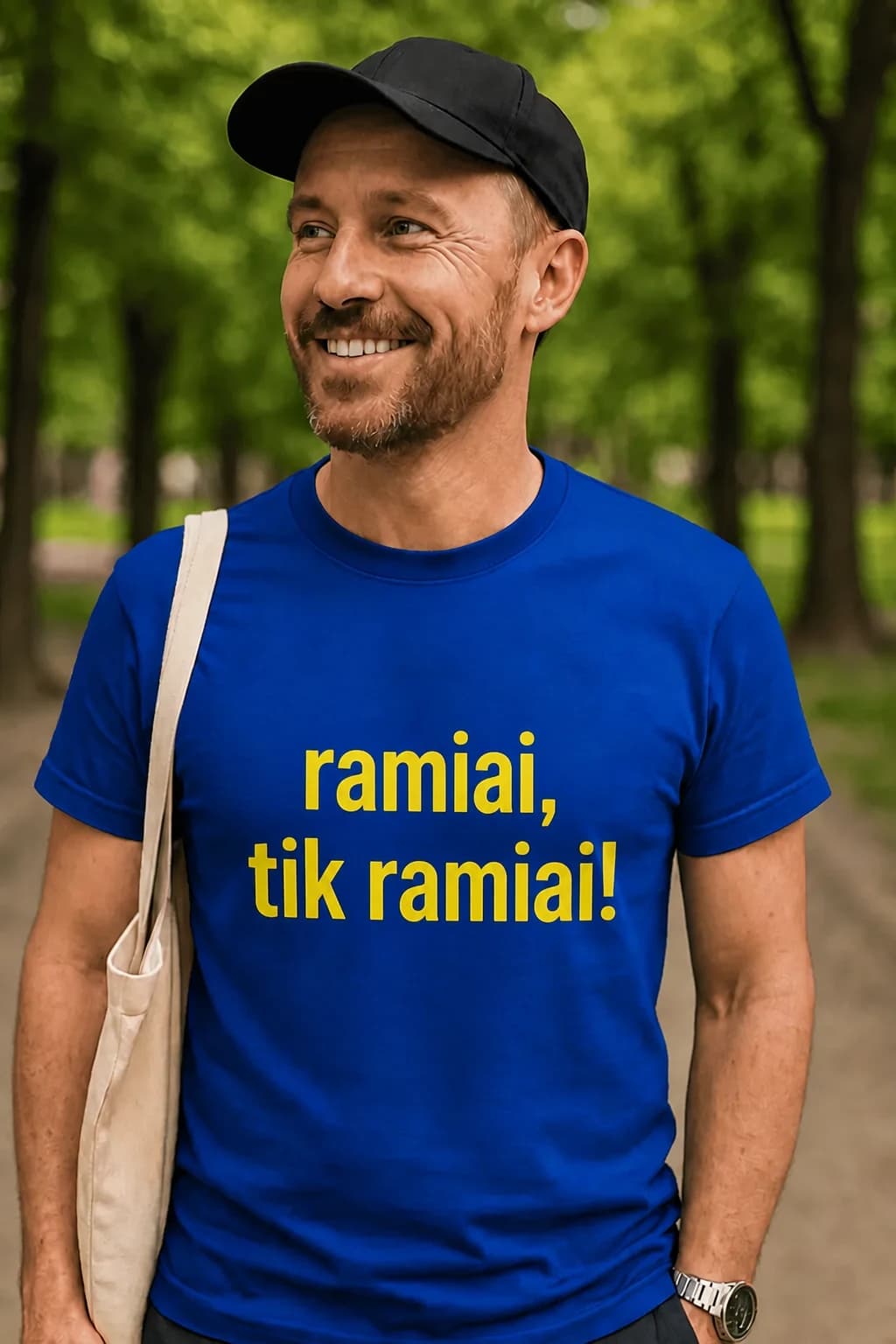 Juokingi marškinėliai „Ramiai, tik ramiai!“