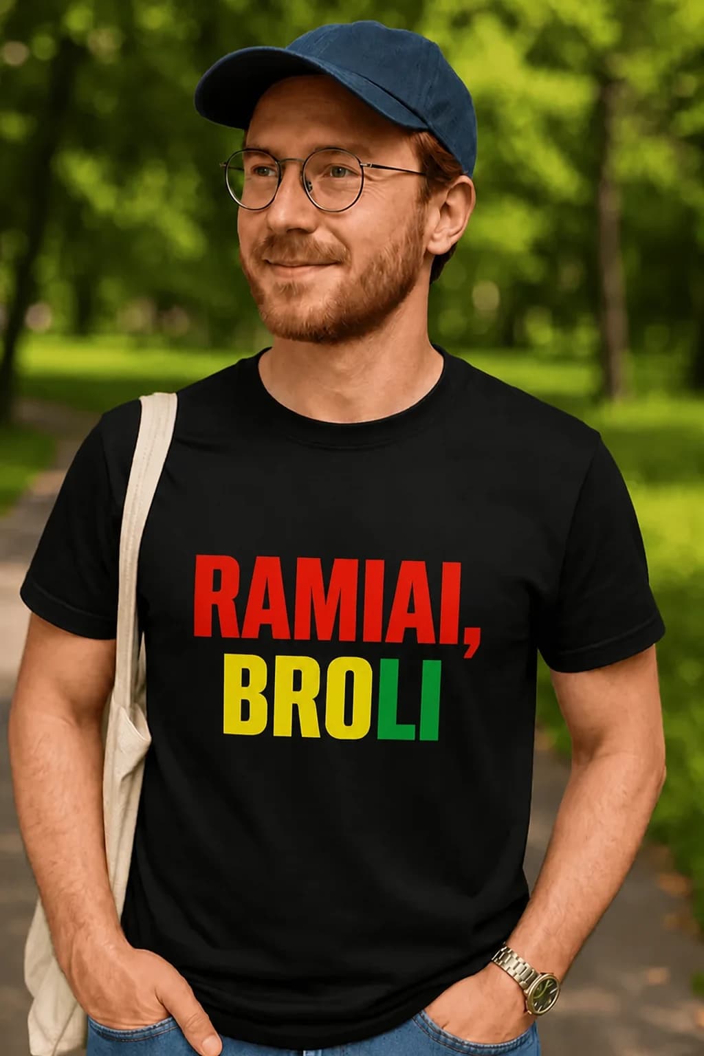 Juokingi marškinėliai „Ramiai, broli“