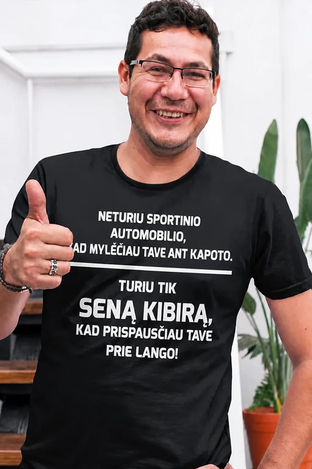 Juokingi marškinėliai „Turiu tik seną kibirą“
