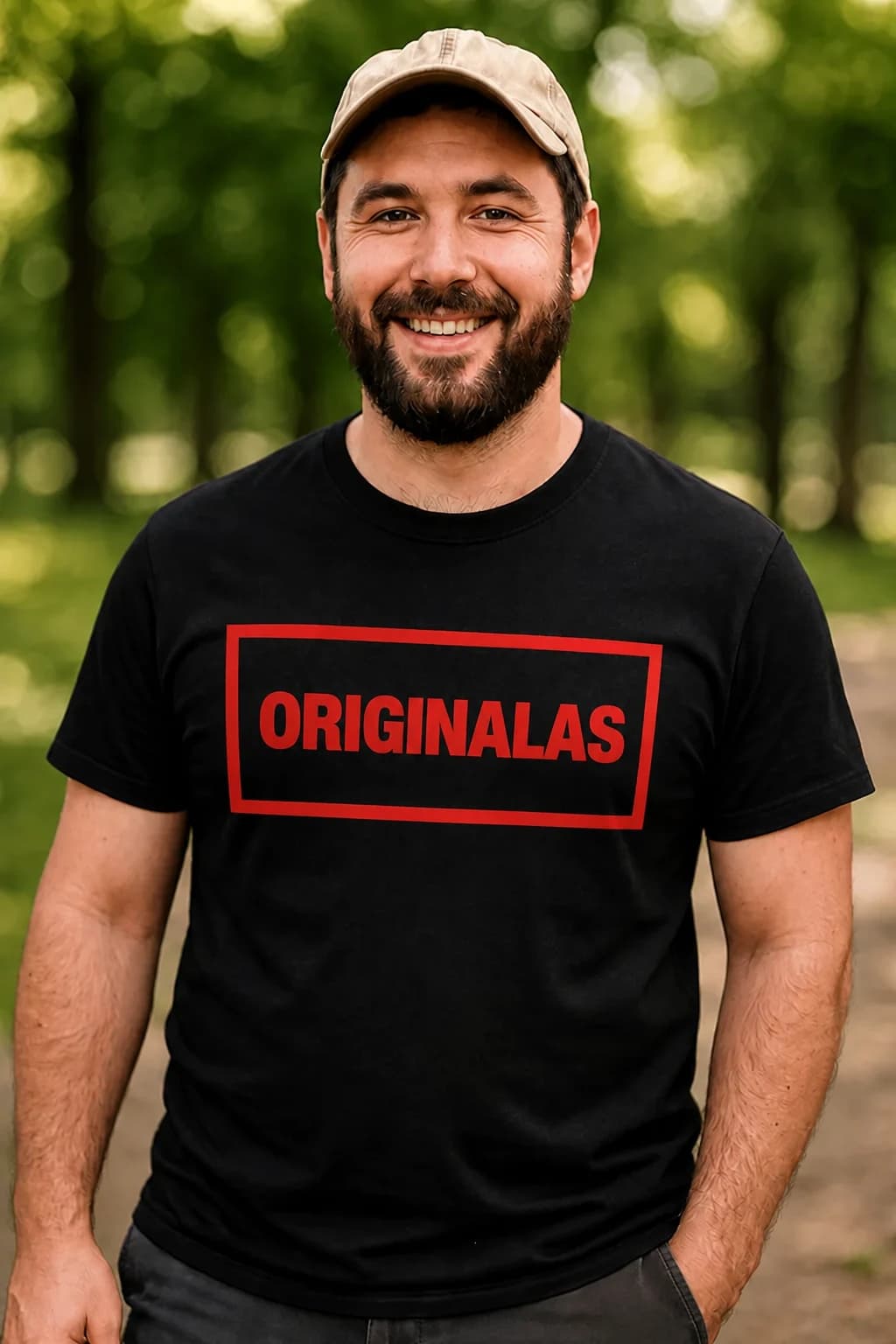 Juokingi marškinėliai „Originalas“