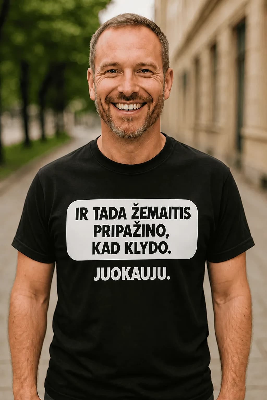 Juokingi marškinėliai „Ir tada žemaitis pripažino, kad klydo“