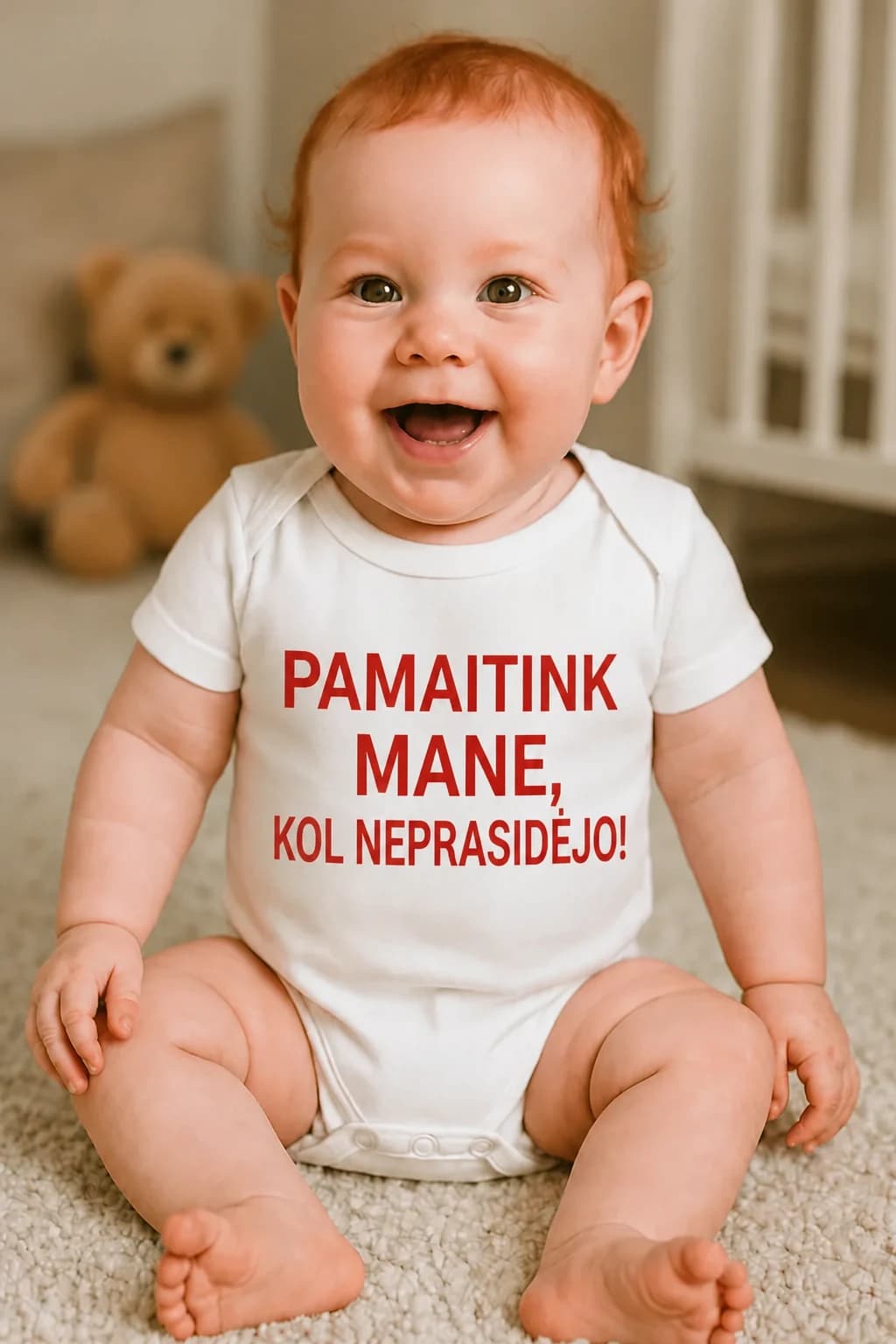 Kūdikio smėlinukas „Pamaitink mane, kol neprasidėjo!“