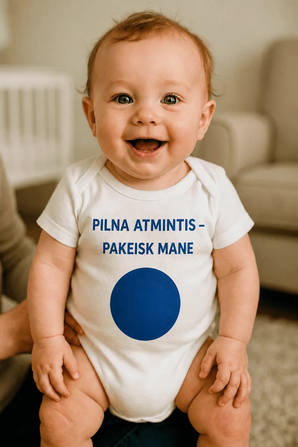 Kūdikio smėlinukas „Pilna atmintis – pakeisk mane“