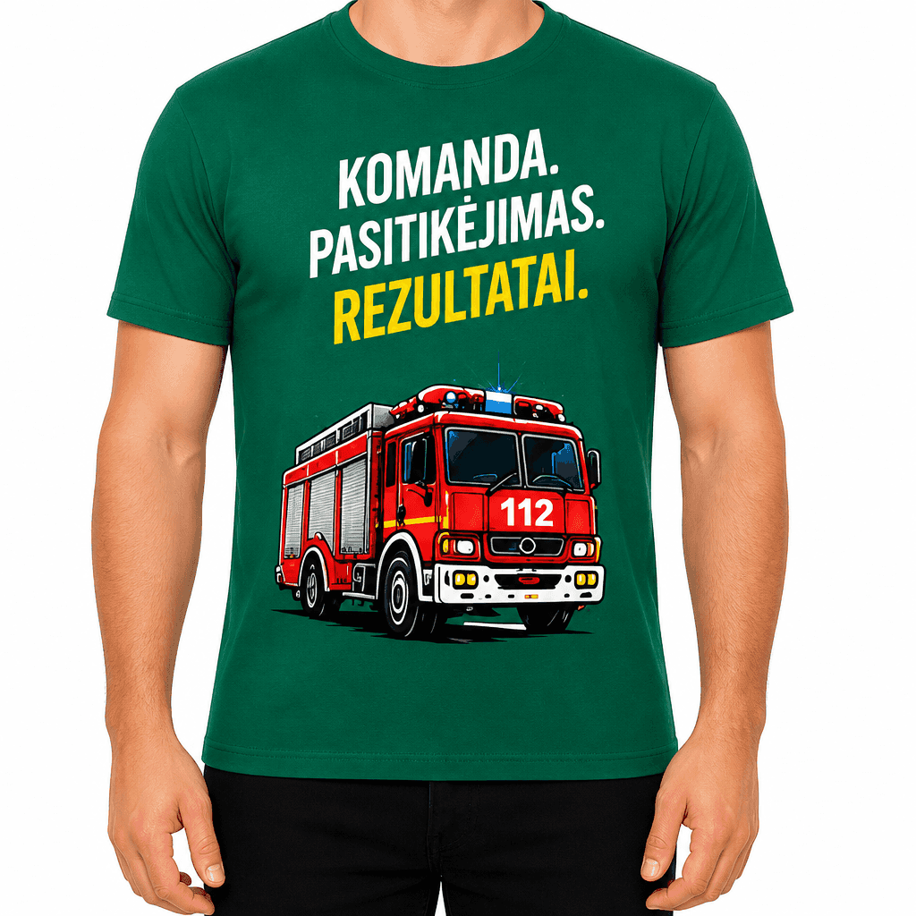 Ugniagesio marškinėliai – Komanda. Pasitikėjimas. Rezultatai.