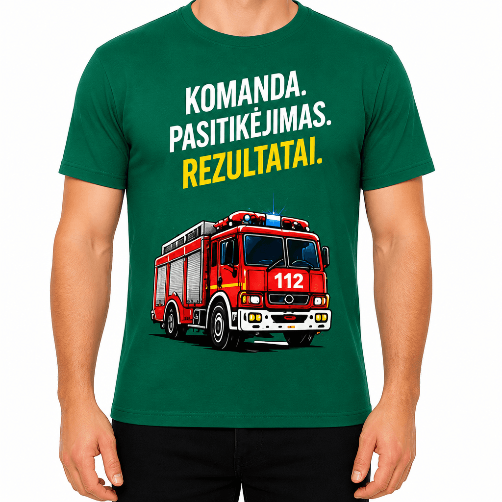 Ugniagesio marškinėliai – Komanda. Pasitikėjimas. Rezultatai.