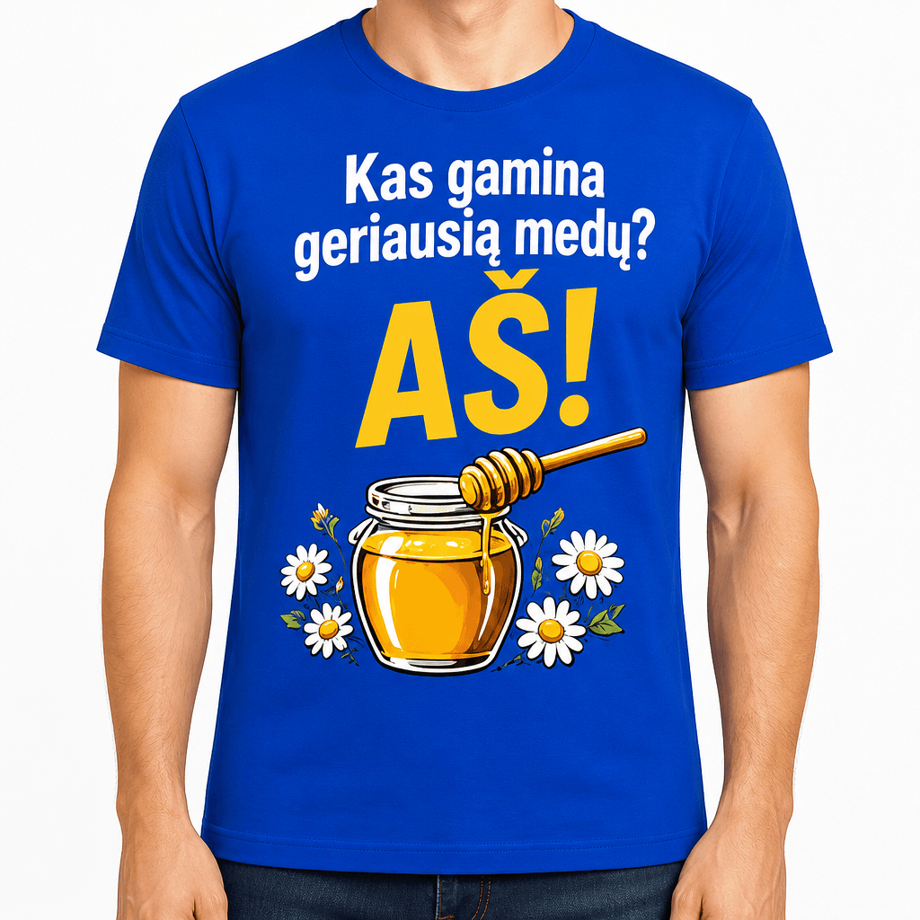 Marškinėlis bitininkui – Kas gamina geriausią medų? AŠ!