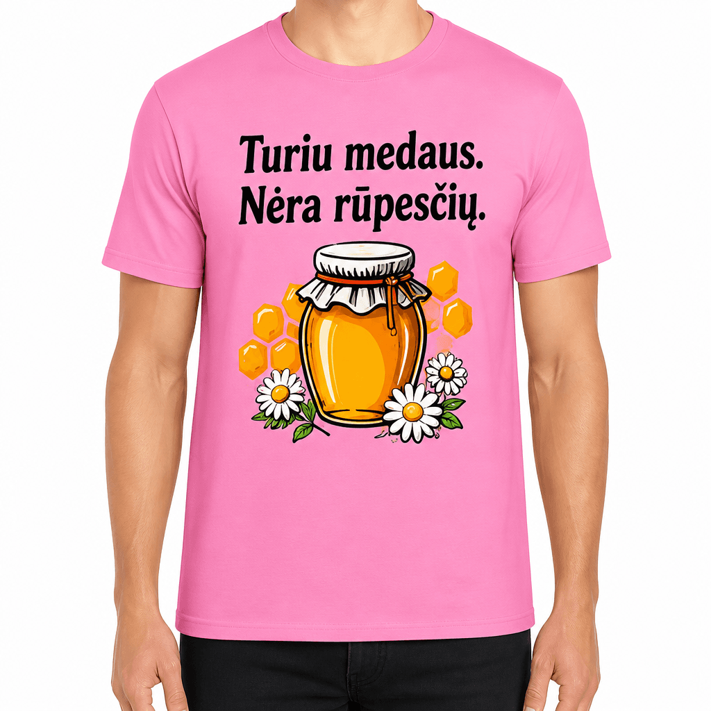 Marškinėlis bitininkui – Turiu medaus. Nėra rūpesčių.