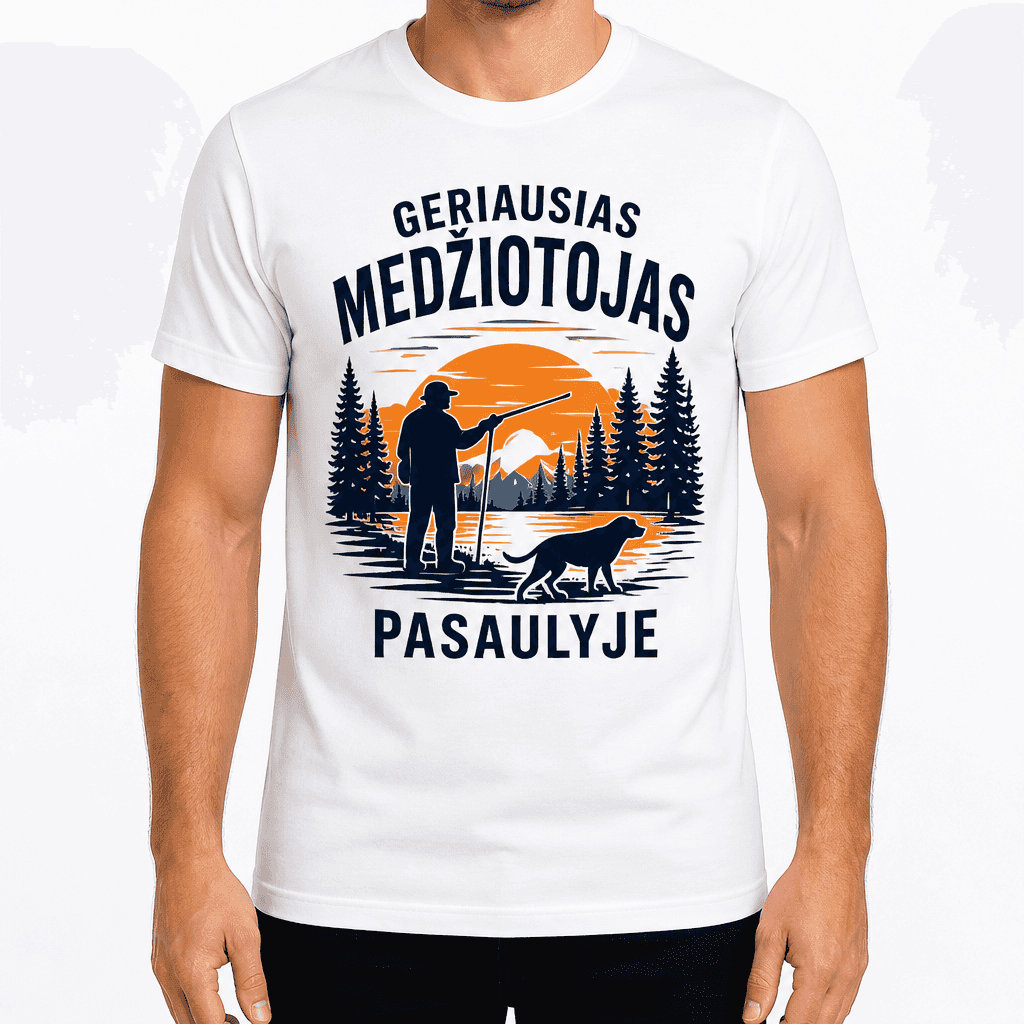 Medžiotojo marškinėlis – GERIAUSIAS MEDŽIOTOJAS PASAULYJE