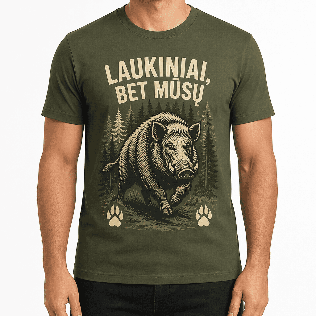Medžiotojo marškinėlis – LAUKINIAI, BET MŪSŲ