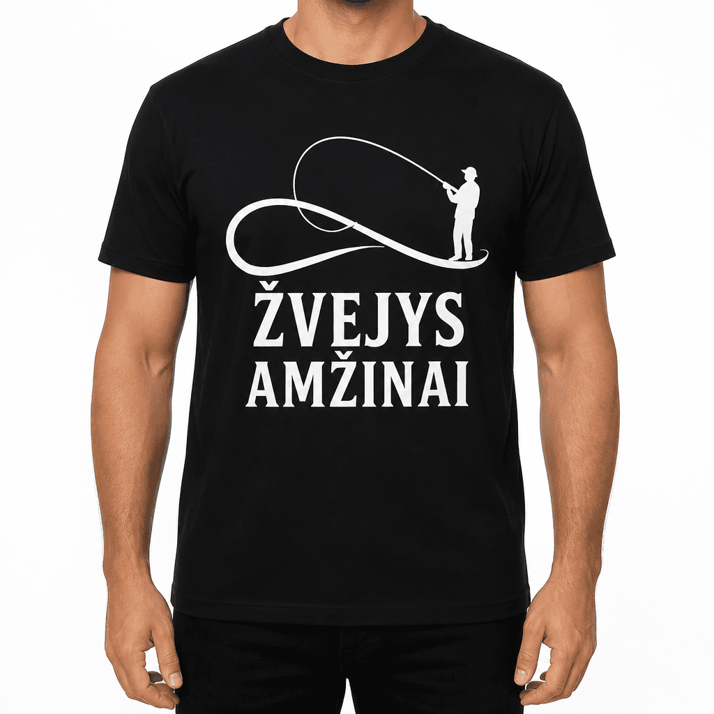 Marškinėliai žvejui – ŽVEJYS AMŽINAI