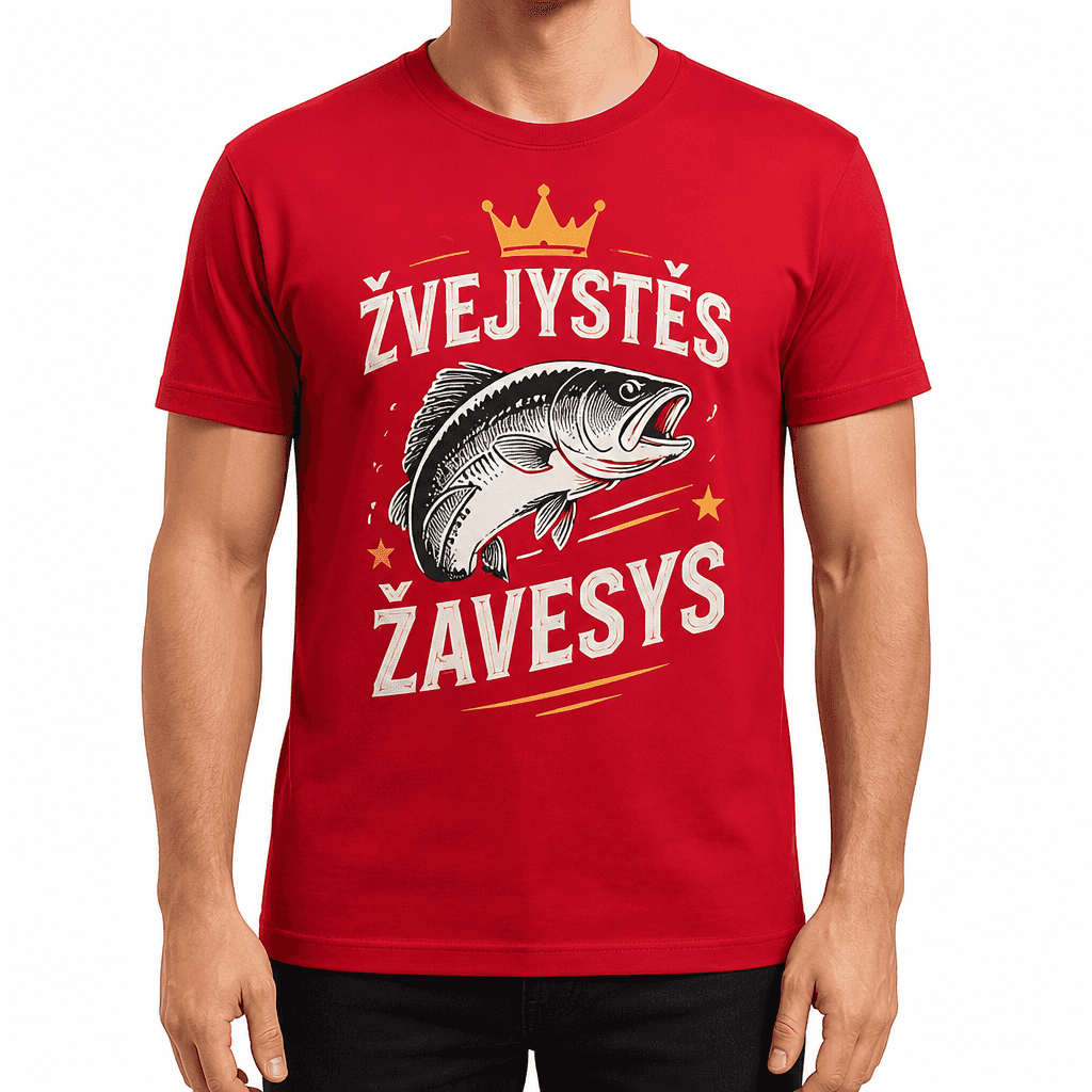 Marškinėliai žvejui – ŽVEJYSTĖS ŽAVESYS
