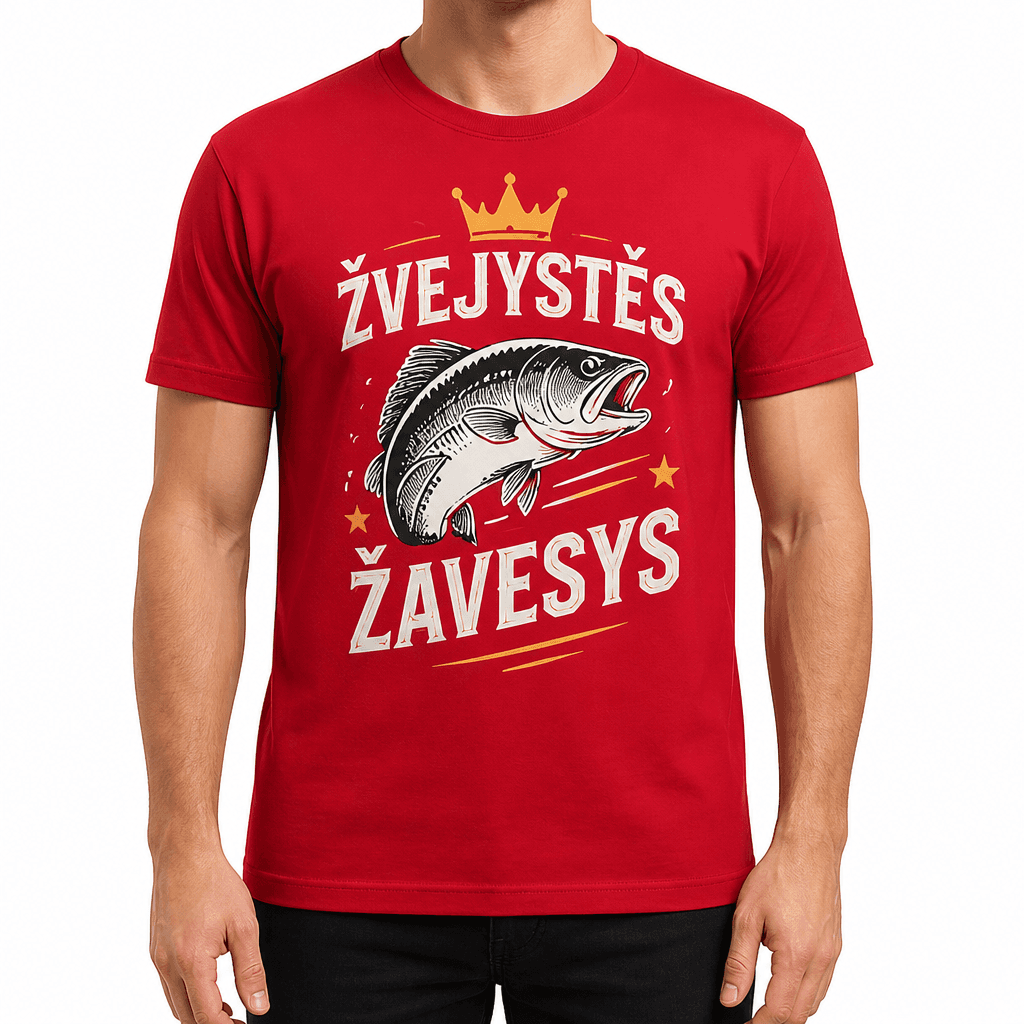 Marškinėliai žvejui – ŽVEJYSTĖS ŽAVESYS