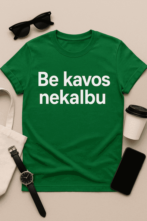 Marškinėliai „Be kavos nekalbu“