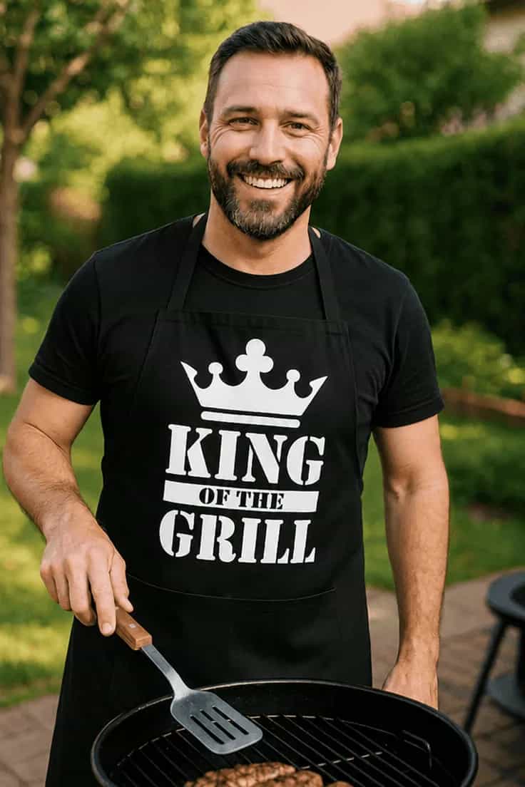 Juokinga prijuostė Grilio karalius