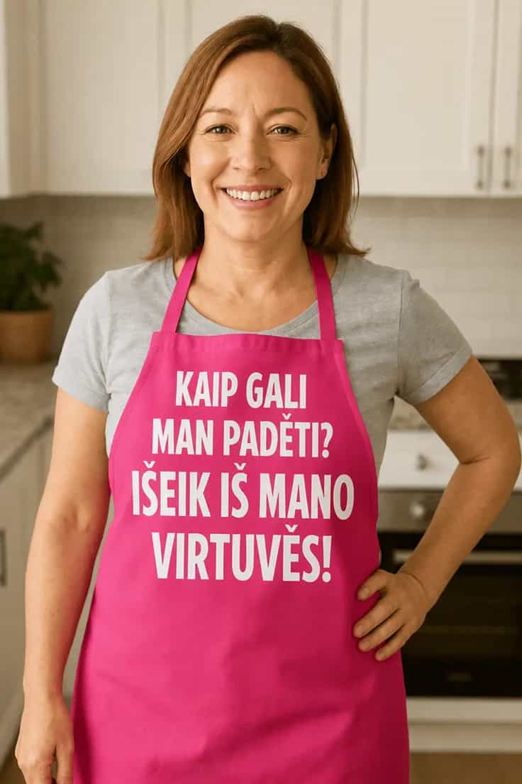 Juokinga prijuostė Kaip gali padėti – KAIP GALI