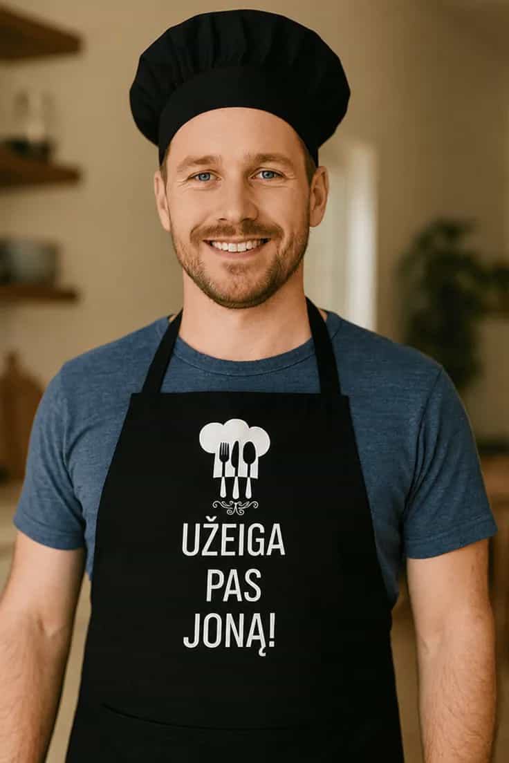 Juokinga prijuostė Užeiga pas vardą su vardu