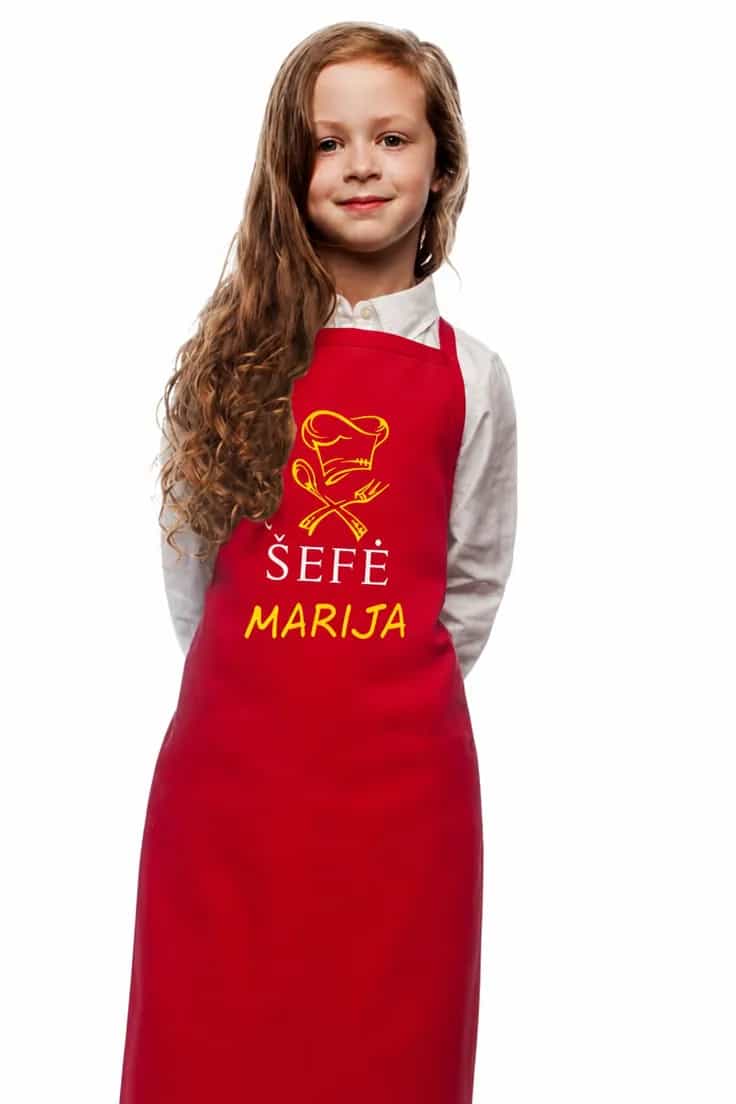 Juokinga prijuostė vaikui su vardu ŠEFĖ MARIJA