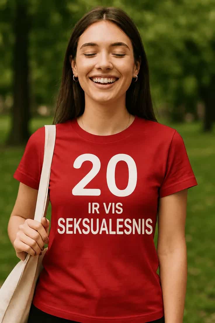 Juokingi marškinėliai 20 ir vis seksualesnis