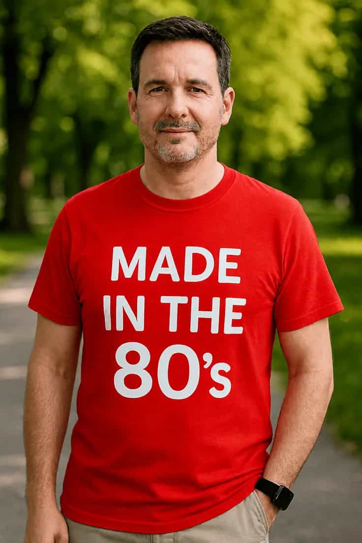 Juokingi marškinėliai 80ųjų legenda