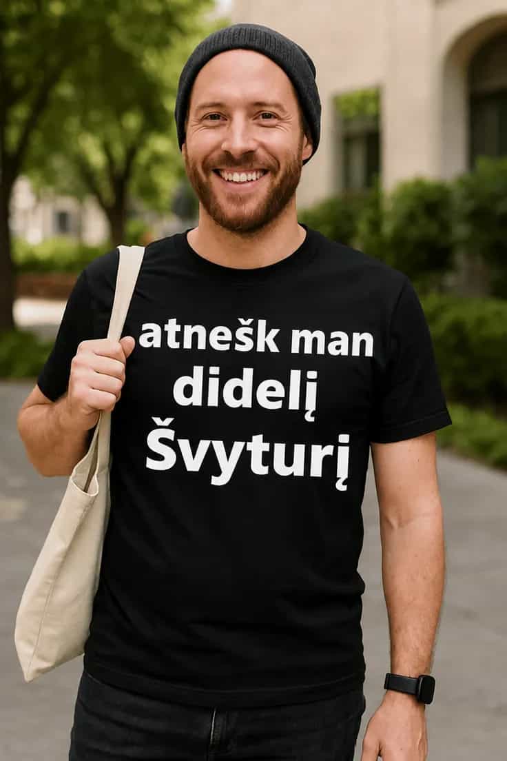 Juokingi marškinėliai Atnešk didelį Švyturį