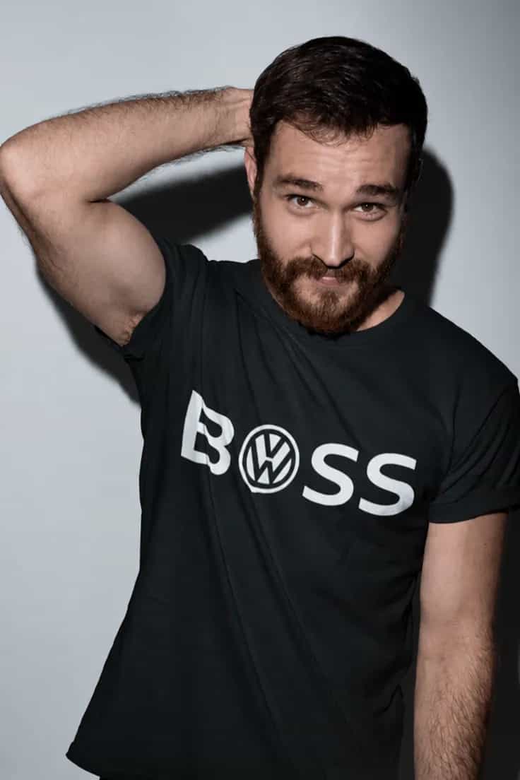 Juokingi marškinėliai Boss VW – BOSS