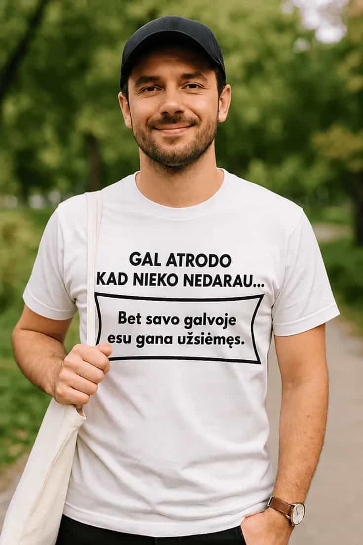 Juokingi marškinėliai Gal nieko nedarau