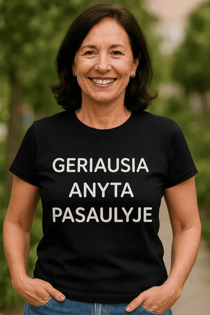 Juokingi marškinėliai geriausia anyta pasaulyje