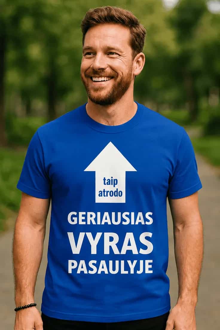 Juokingi marškinėliai geriausias vyras pasaulyje