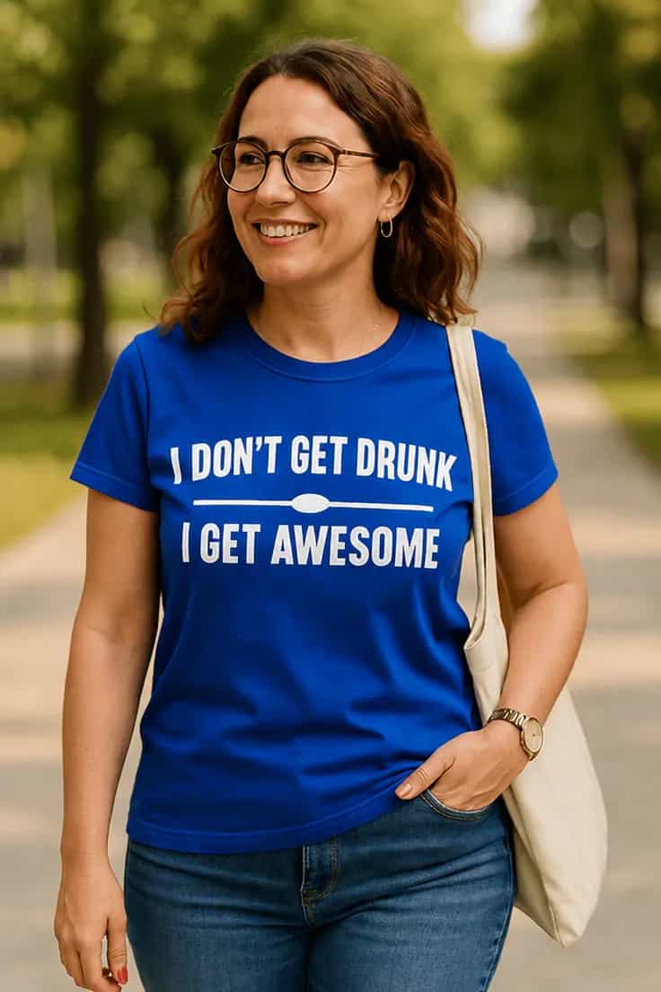 Juokingi marškinėliai Kai girtumas tampa nuostabumu