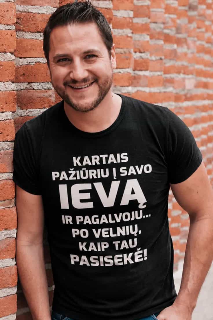 Juokingi marškinėliai Kaip tau pasisekė su vardu v2