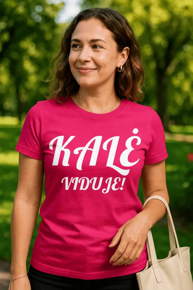 Juokingi marškinėliai Kalė viduje – KALĖ VIDUJE!