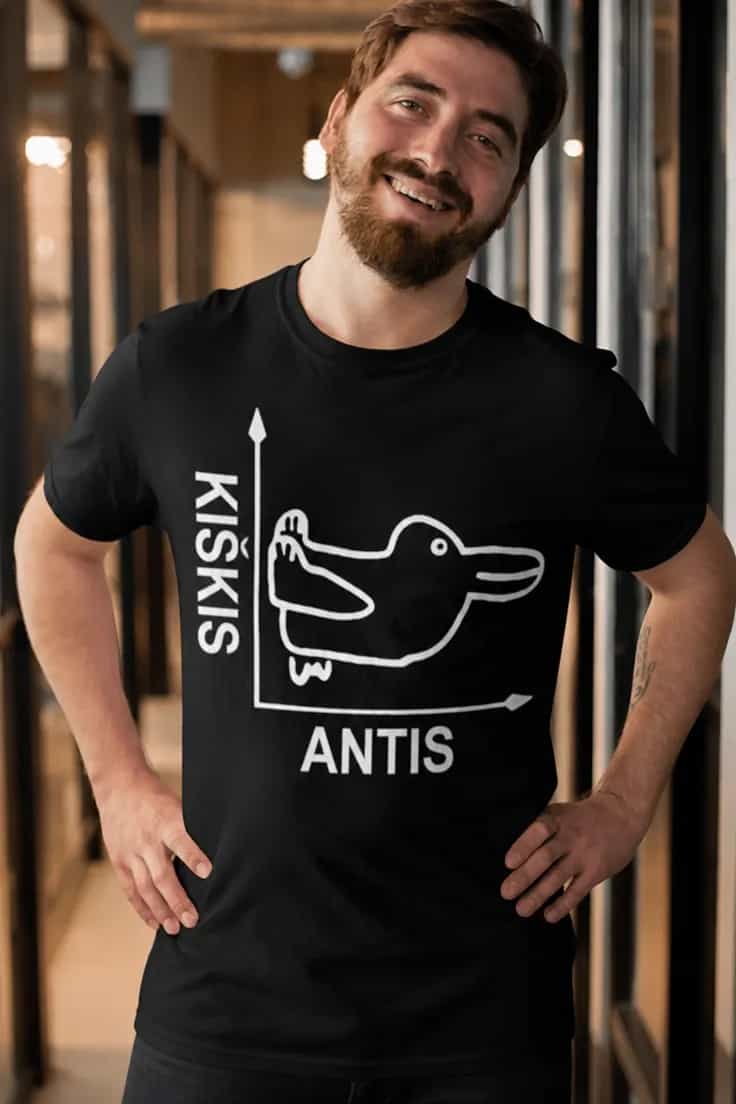Juokingi marškinėliai Kiškis antis KIŠKIS ANTIS