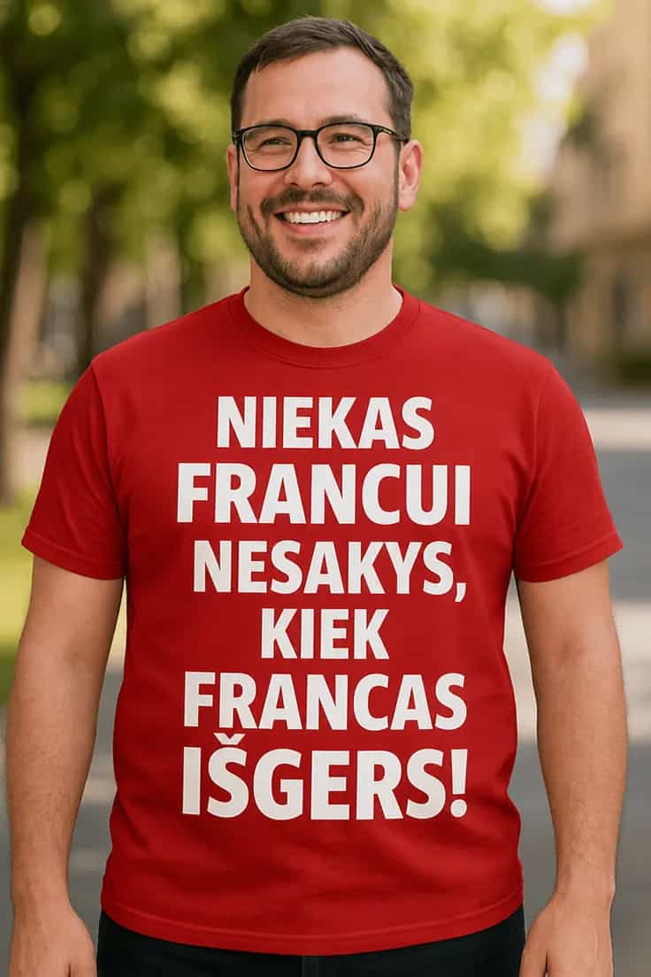 Juokingi marškinėliai Kiek išgers su vardu