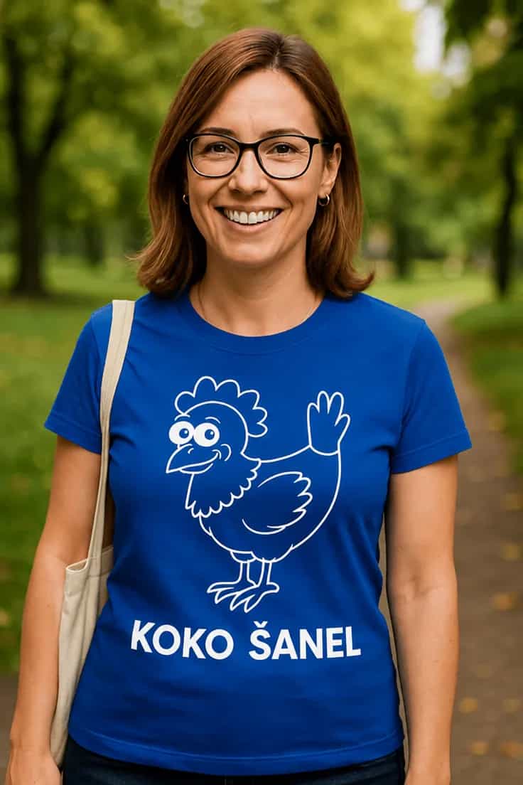 Juokingi marškinėliai Koko Šanel | KOKO ŠANEL
