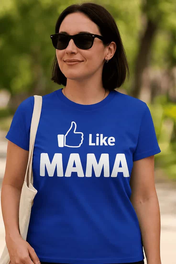 Juokingi marškinėliai Like mama – Like MAMA