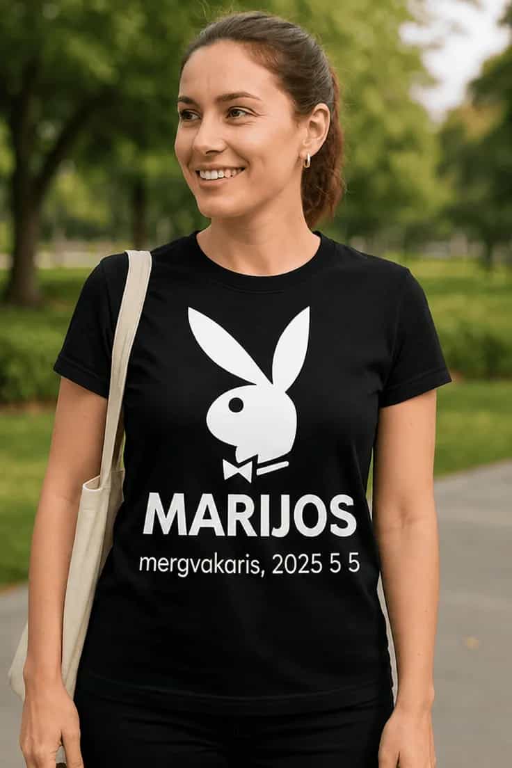 Juokingi marškinėliai mergvakariui su vardu