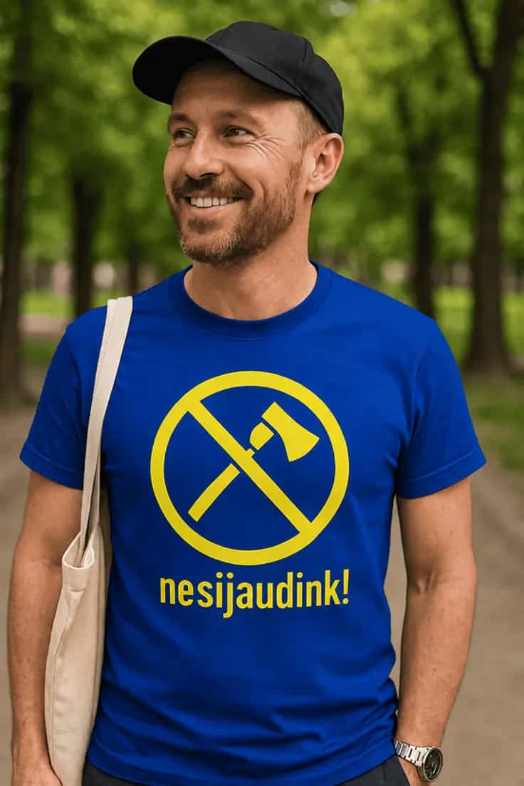 Juokingi marškinėliai Nesijaudink. nesijaudink!