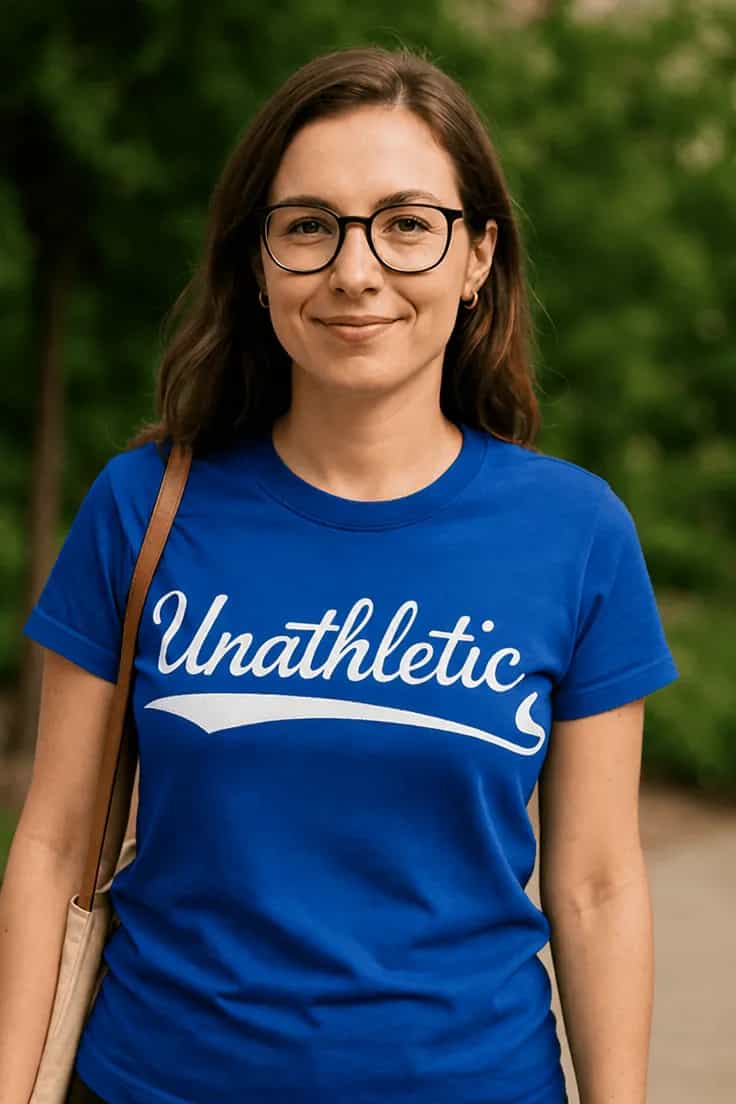Juokingi marškinėliai Nesportiškas – Unathletic