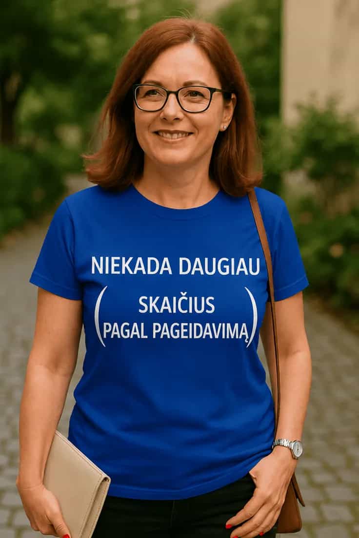 Marškinėliai Niekada daugiau nuo pasirinktų metų