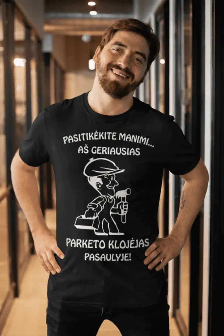 Marškinėliai Pasitikėkite manimi – su pasirinkta profesija