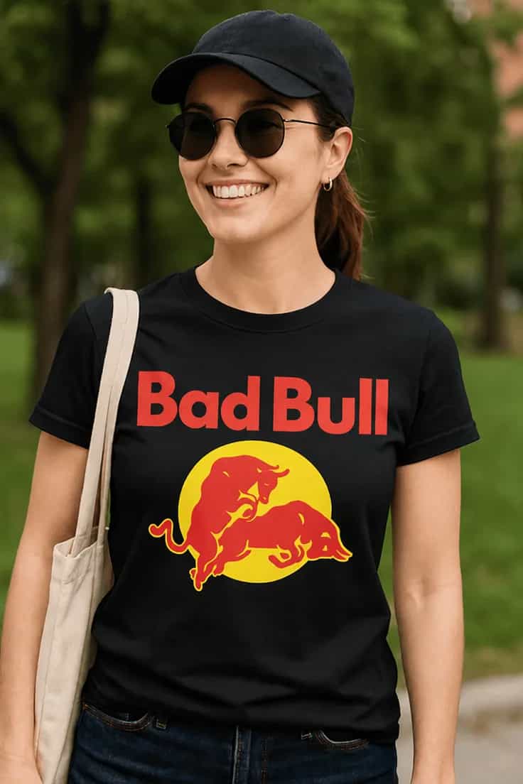 Juokingi marškinėliai Piktas jautis – Bad Bull