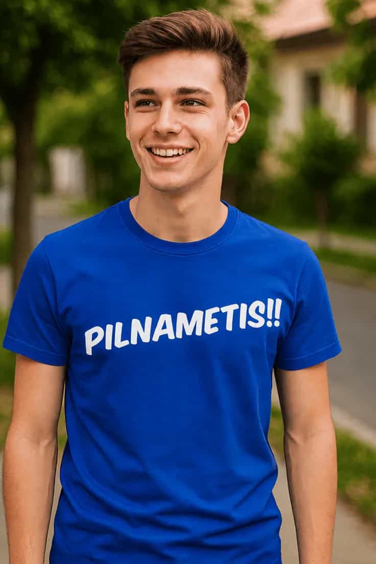 Juokingi marškinėliai Pilnametis 18 PILNAMETIS!!